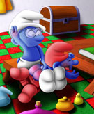 SuperSchtroumpf's Smurfs - Regressed and Spanked