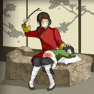 Arkham-Insanity's Hetalia - China spanks Japan - bare