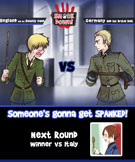 Arkham-Insanity's Hetalia - Smack Down: round 6 - England vs. Germany
