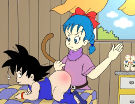 Nelson's Dragonball - Bulma spanks Goku