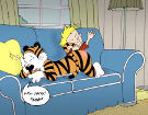 Nelson's Calvin and Hobbes - Calvin spanks Hobbs