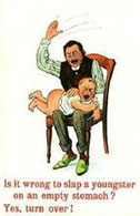 Unknown's Slap a youngster on a empty stomach?