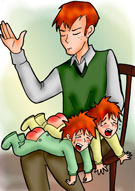 Arkham-insanity's The Young Weasley Twins Spanked