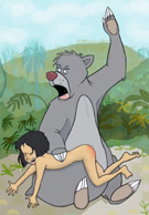 Arkham-Insanity's Jungle Book - Baloo spanks!