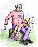 Comixpank's Grandpa's lap