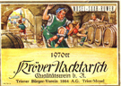 Kröver Nacktarsch's Wine Bottle Label '70
