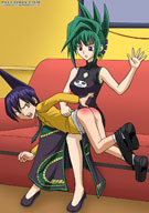 Palcomix's Shaman King - Jun spank Len