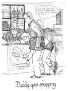 C. of Sweden's Daddy goes shopping
