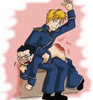 Arkham-Insanity's Fullmetal Alchemist - Fury spanks Havoc