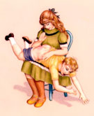 Sassy Bottoms's Big Sister's lap