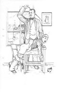 C. of Sweden's Caned over his school desk