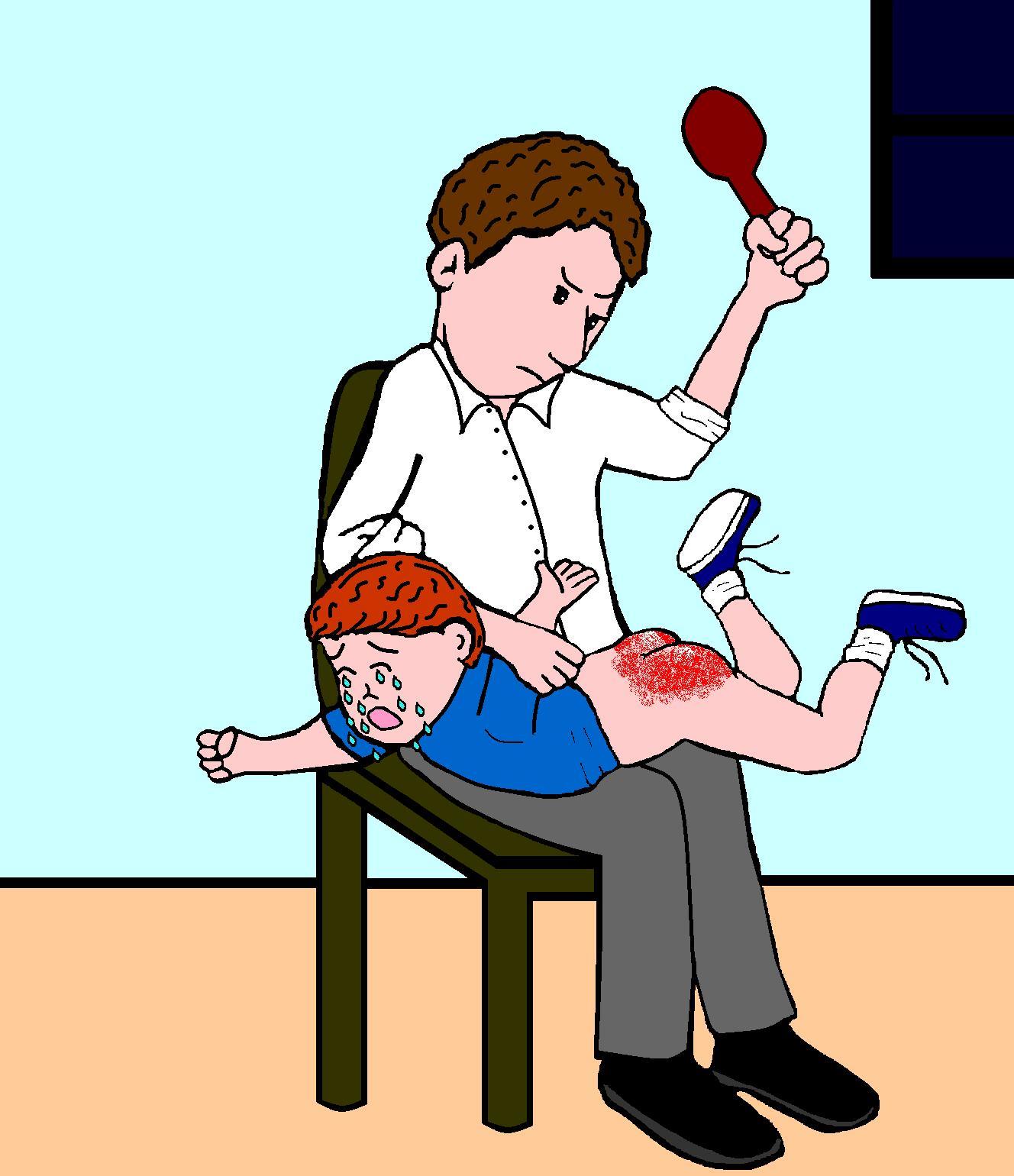 A Father gives his son a lesson